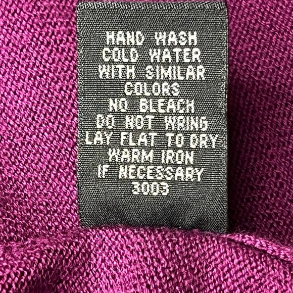 Rafaella Womens M Cardigan Sweater Drape Front Burgundy Career Comfortable Y2K - Picture 16 of 16